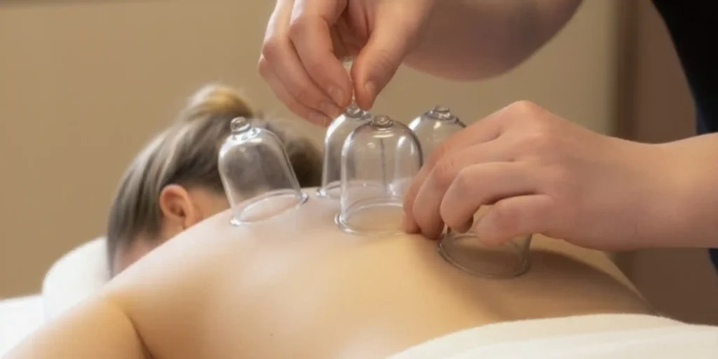 Tina udfører cupping